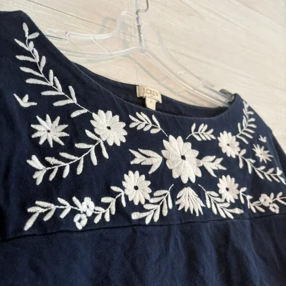 J Crew Embroidered Top - Picture 3 of 6